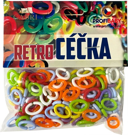 PROFIBABY Céčka retro barevná set 150ks mix barev v sáčku