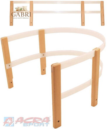 Opěrka na sáně (sáňky) dřevěná U A2052