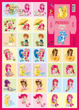 AKIM Hra Pexeso Jahůdka (Strawberry Shortcake) *SPOLEČENSKÉ HRY*