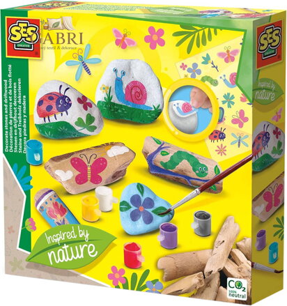 SES CREATIVE Malování kamínků a klacíků kreativní set v krabici