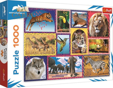 TREFL PUZZLE Animal Planet Divoká příroda 68x48cm skládačka 1000 dílků
