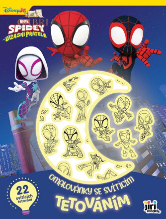 JIRI MODELS Omalovánky se svítícím tetováním Spidey