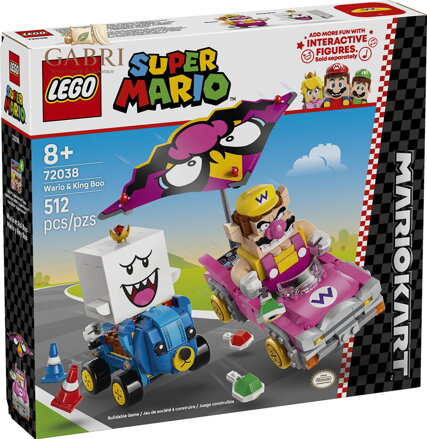 LEGO SUPER MARIO Mario Kart Wario a King Boo 72038 STAVEBNICE