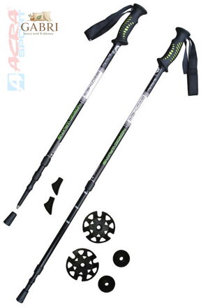 ACRA Hole trekingové grafit 70-145cm teleskopické 1 pár