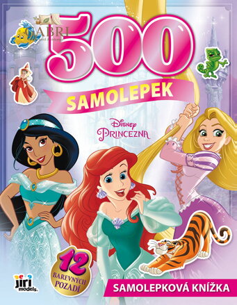 JIRI MODELS Velká samolepková knížka 500 samolepek Disney Princezny