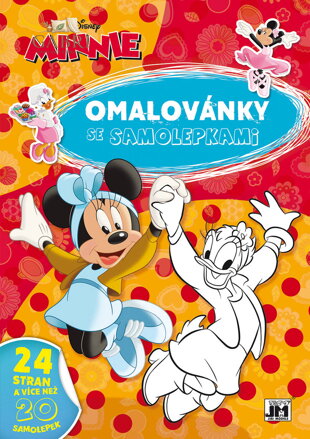 JIRI MODELS Omalovánky A4 se samolepkami Disney Minnie Mouse