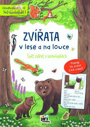 JIRI MODELS Svět zvířat v samolepkách Zvířata v lese a na louce
