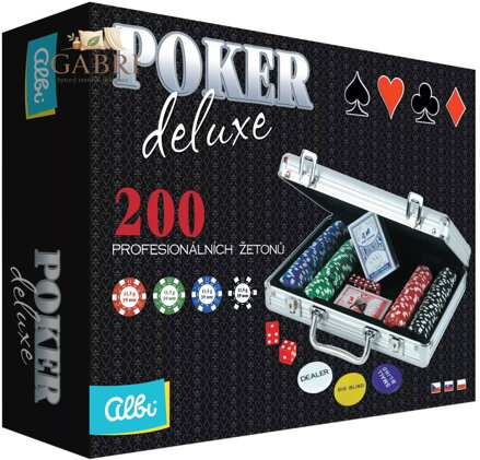ALBI HRA Poker Deluxe 200 žetonů SPOLEČENSKÉ HRY