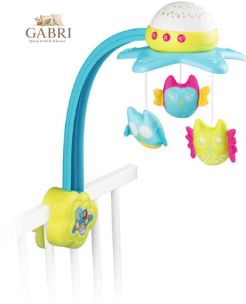 SMOBY Baby Cotoons hudební kolotoč 2v1 na baterie Světlo Zvuk pro miminko