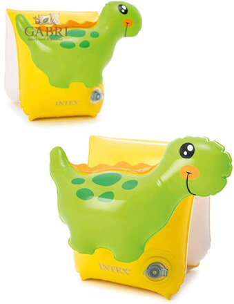 INTEX Nafukovací rukávky do vody Dino 23x20cm plavací křidélka 56664