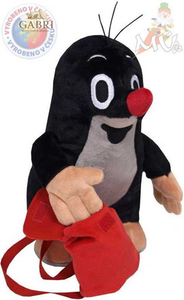 MORAVSKÁ ÚSTŘEDNA Krtek (krteček) 20 cm s batůžkem * PLYŠOVÉ HRAČKY *