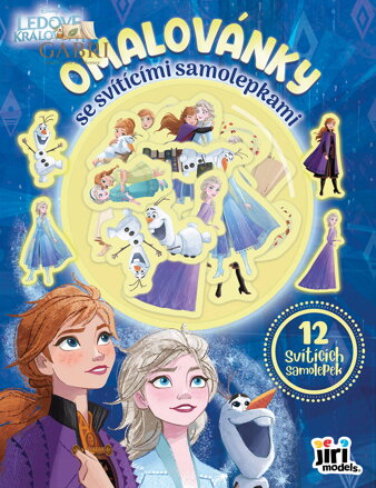 JIRI MODELS Omalovánky se svítícími samolepkami Ledové Království (Frozen)