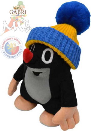 MORAVSKÁ ÚSTŘEDNA Krtek  (krteček) s žluto-modrým  kulichem