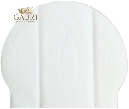 EFFEA Čepice plavecká koupací latexová do vody bílá