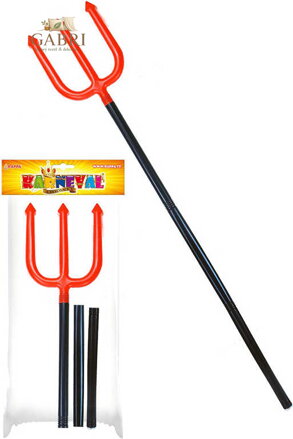 KARNEVAL Vidle čerta 95cm teleskopické dospělé KARNEVALOVÝ DOPLNĚK