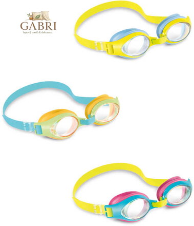 INTEX Brýle dětské plavecké vícebarevné Play 3 barvy na kartě 55611