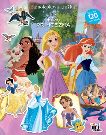 JIRI MODELS Samolepková knížka Disney Princess 120 samolepek