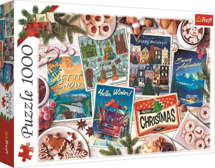 TREFL PUZZLE Vzpomínky na zimu 68x48cm skládačka 1000 dílků