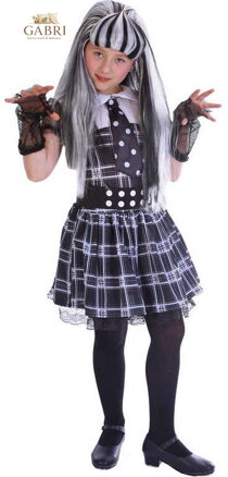 KARNEVAL Šaty PŘÍŠERKA vel. M (120-130 cm) 5-9 let KOSTÝM