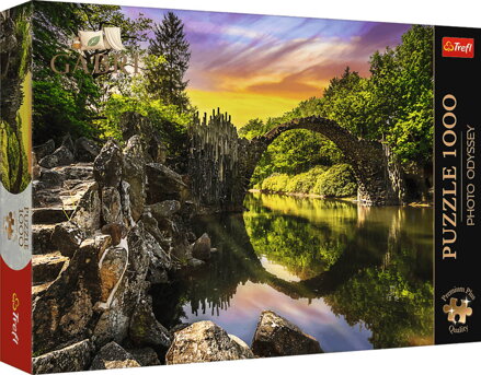 TREFL PUZZLE PREMIUM Photo Odyssey Most v Kromlau 68x48cm 1000 dílků