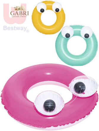 BESTWAY Kruh dětský nafukovací 61cm s očima plavací kolo do vody