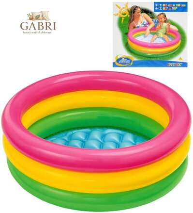 INTEX Bazén Baby kulatý s nafukovacím dnem 86 x 25 cm