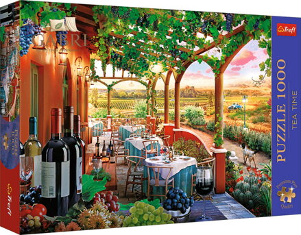 TREFL PUZZLE PREMIUM Čas na čaj Italská vinice 68x48cm 1000 dílků