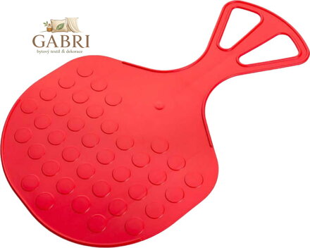 PLASTKON Sáňkovací lopata klouzák Mrazík dětský plastový kluzák Červený