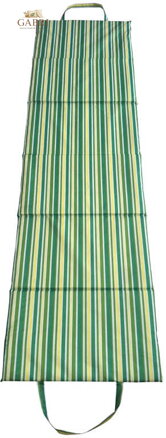 ACRA Lehátko plážové skládací 180 x 50 x 1,5cm pruhované zelené