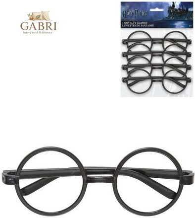 KARNEVAL Brýle Harry Potter set 4ks plast *KARNEVALOVÝ DOPLNĚK*