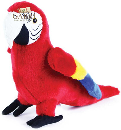 PLYŠ Ptáček papoušek Ara Arakanga 24cm Eco-Friendly *PLYŠOVÉ HRAČKY*