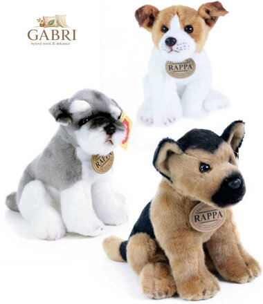 PLYŠ Pes 20cm sedící 3 druhy *PLYŠOVÉ HRAČKY*