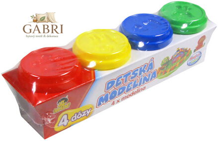 Hmota modelovací sada 4 základní barvy v kelímku