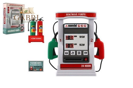 Čerpací stanice (pumpa benzínová) na baterie světlo, zvuk