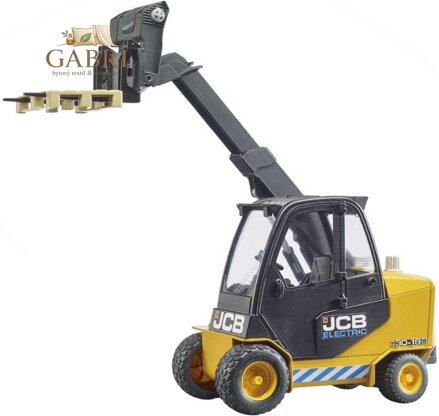 BRUDER 02512 Vysokozdvižný vozík JCB set manipulátor s paletou
