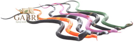 Zvířátko had gumový měkký 55cm 6 druhů