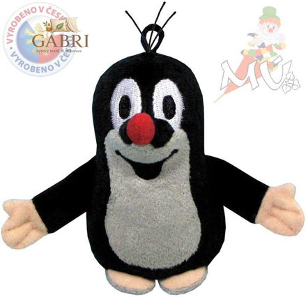 MORAVSKÁ ÚSTŘEDNA Krtek (krteček) s poutkem 8 cm * PLYŠOVÉ HRAČKY *