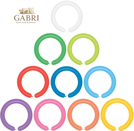 GEMAR Balónek dlouhý modelovací had tvarovací 5/16cm 10 barev kreativní D4