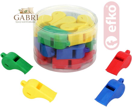 EFKO Píšťalka soudcovská dvoutónová plastová barevná 4 barvy plast