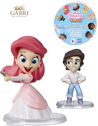 HASBRO Disney Princess Comics set panenka s nálepkou v krabici s překvapením