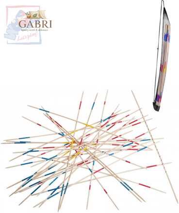 WOODY DŘEVO Hra mikádo maxi zahradní set 31 tyček *SPOLEČENSKÉ HRY*