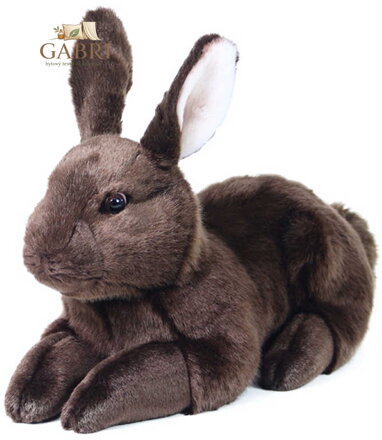 PLYŠ Králík hnědý ležící 36cm Eco-Friendly *PLYŠOVÉ HRAČKY*