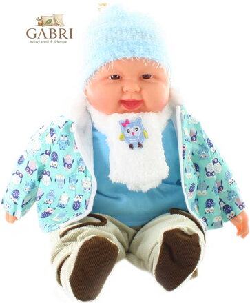 Panenka miminko velké 53cm chlapeček měkké tělíčko v oblečku