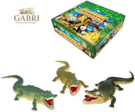 Krokodýl 38 cm 3 druhy Aligátor GUMA