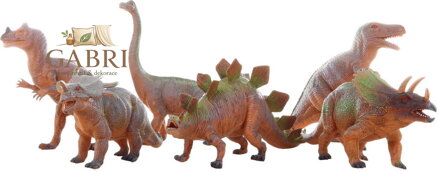 Zvířata dinosauři 33-41cm plastové figurky zvířátka 6 druhů