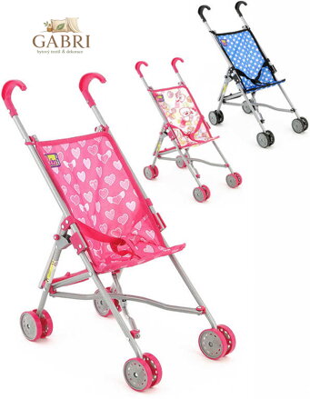 Kočárek golfky pro panenku miminko golfové hole 3 druhy