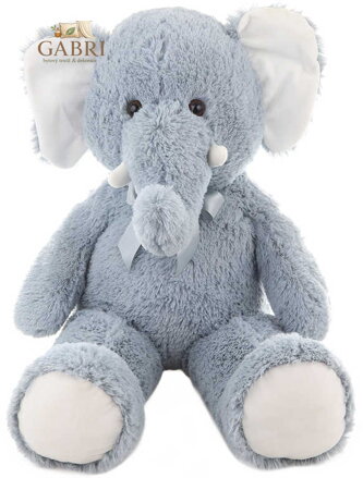 PLYŠ Slon 90cm s mašlí *PLYŠOVÉ HRAČKY*