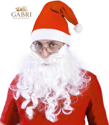 KARNEVAL Vousy Santa pro dospělé KARNEVALOVÝ DOPLNĚK