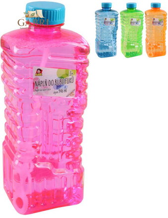 Náplň náhradní do bublifuku 1 litr 4 barvy v plastové láhvi