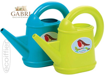 ECOIFFIER Baby konvička dětská malá 26cm s ptáčkem 2 barvy plast